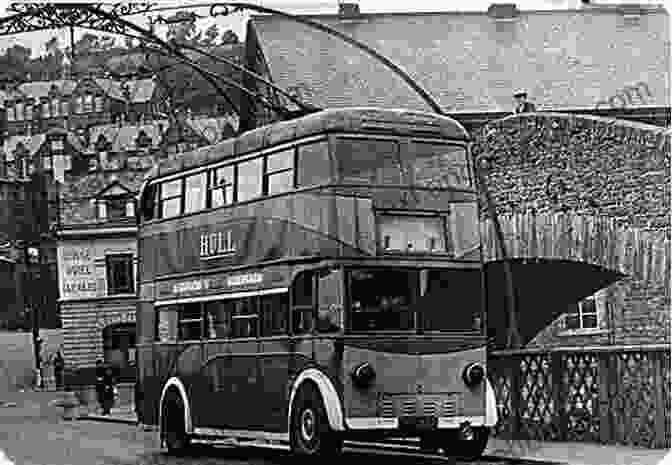 A Black And White Photograph Of A 1908 Hull Corporation 'Knight Of The Road' Bus. Hull Corporation Buses