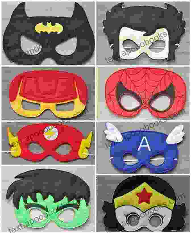 A Child Wearing A Superhero Mask Made Of Felt. Creative Superhero Crochet Ideas: Wonderful Projects And Pattern To Try With Superhero