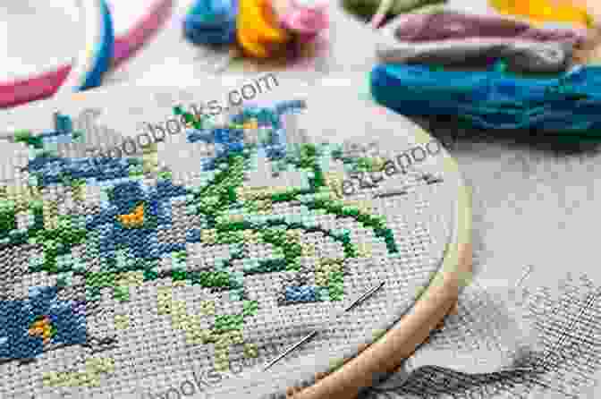 A Close Up Of A Counted Cross Stitch Pattern Featuring A Delicate Floral Design, Demonstrating The Intricate Details And Lifelike Colors Achieved Through Careful Stitching. Counted Cross Stitch Pattern: G A Flowered Alphabet Monogram