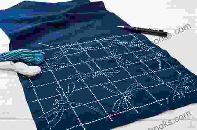 A Close Up Of A Sashiko Embroidery Pattern On Fabric Sashiko Guide: Learning Sashiko Technique Through These Simple Tutorials