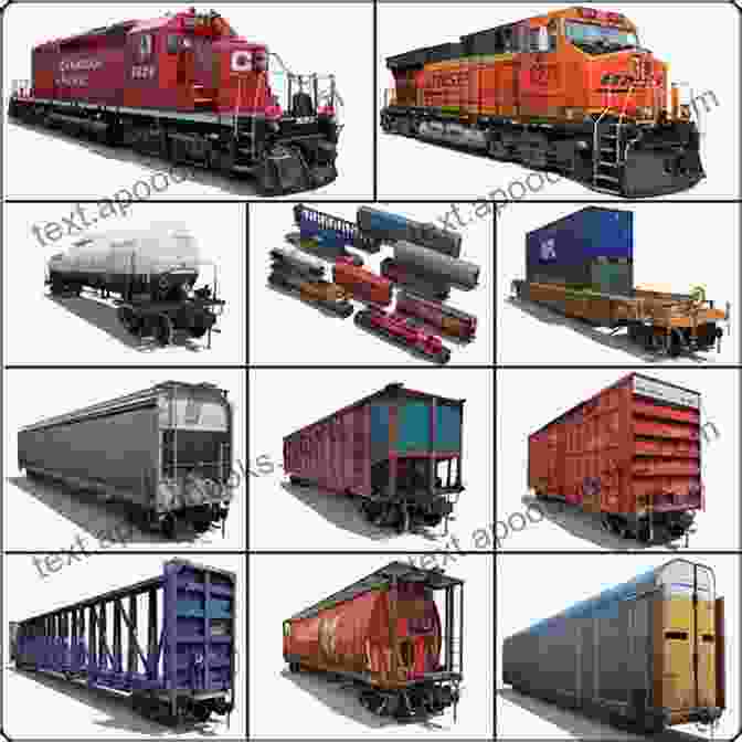 A Collection Of Model Freight Cars, Each With Unique Paint Schemes And Cargo. 2024 NTRAK Steam Annual