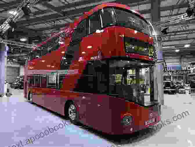 A Majestic New Routemaster Bus, Capturing The Essence Of Classic London Design With Its Curved Silhouette And Eye Catching Red Color. London S New Routemasters