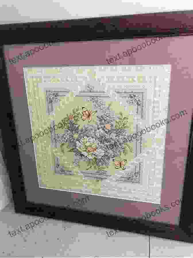 A Photo Of A Framed Counted Cross Stitch Artwork Depicting A Vibrant Countryside Scene, Demonstrating The Stunning Finished Results That Can Be Achieved With This Craft. Counted Cross Stitch Pattern: G A Flowered Alphabet Monogram