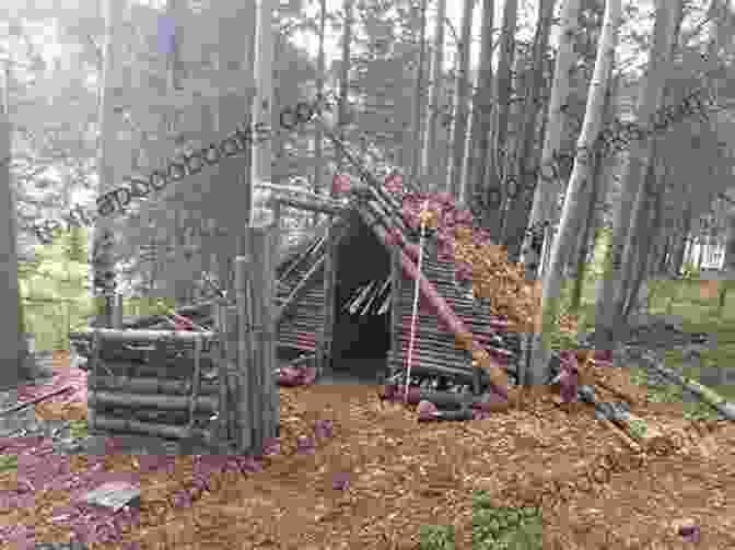 A Photograph Depicting A Survivalist Constructing A Shelter Using Rigging Techniques U S Army Guide To Rigging (US Army Survival)