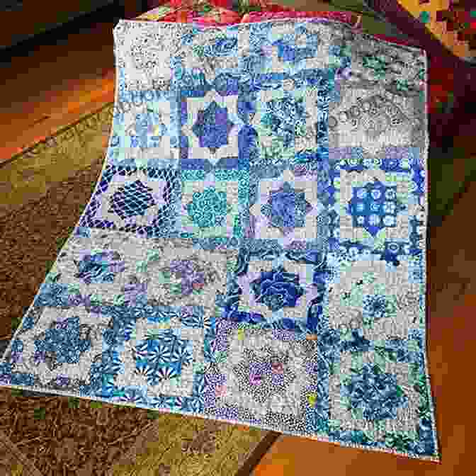 A Quilt Block Featuring A Geometric Moroccan Tile Pattern Moroccan Magic (Quilt Patterns Inspired By Moroccan Tiles)