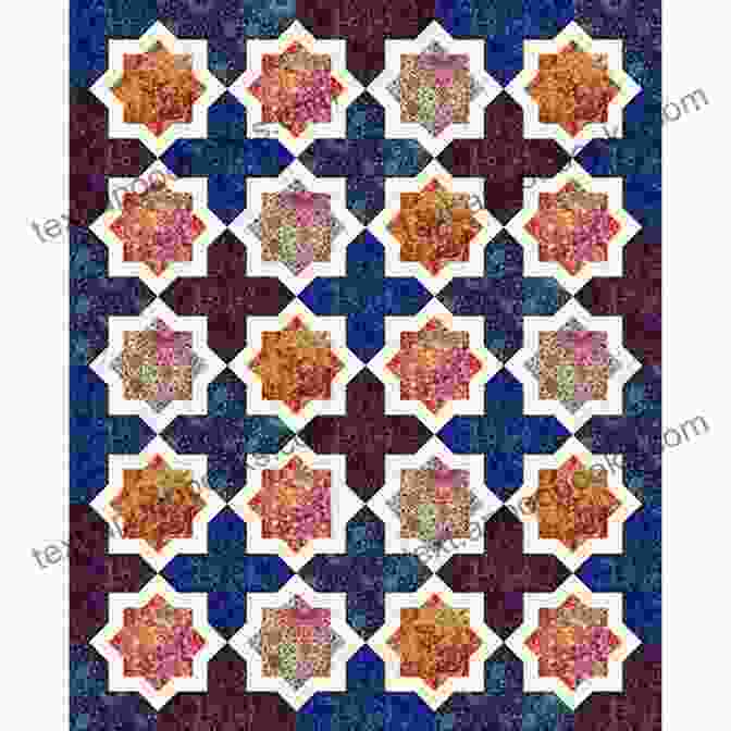 A Quilt Block Featuring A Traditional Moroccan Tile Pattern Moroccan Magic (Quilt Patterns Inspired By Moroccan Tiles)