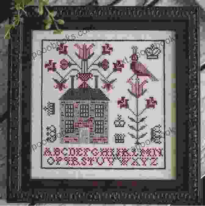 A Sampler Cross Stitch Pattern Featuring A Variety Of Geometric And Floral Designs, Showcasing The Versatility Of Monochrome Cross Stitch. Painting Mandalas With Needle And Thread Vol 1: 8 Colorful + 8 Colourless Cross Stitch Patterns