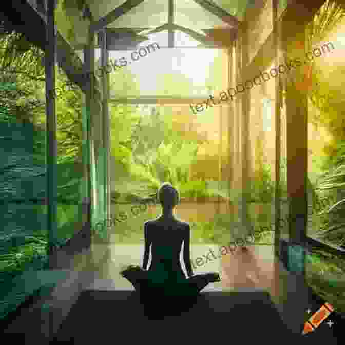 A Woman Meditating In Nature, Surrounded By Lush Greenery And The Gentle Flow Of A Stream, Her Eyes Closed And Her Expression Serene. Diary Of Shiva Shiva Deore