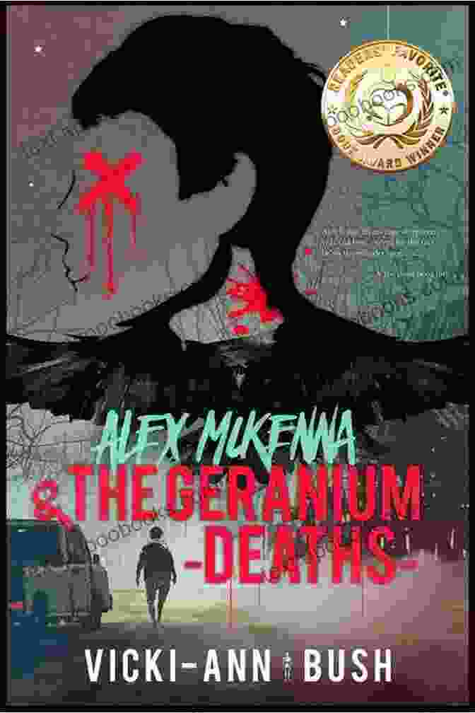 Alex McKenna And The Geranium Deaths Book Cover With Geranium Flowers Alex McKenna And The Geranium Deaths