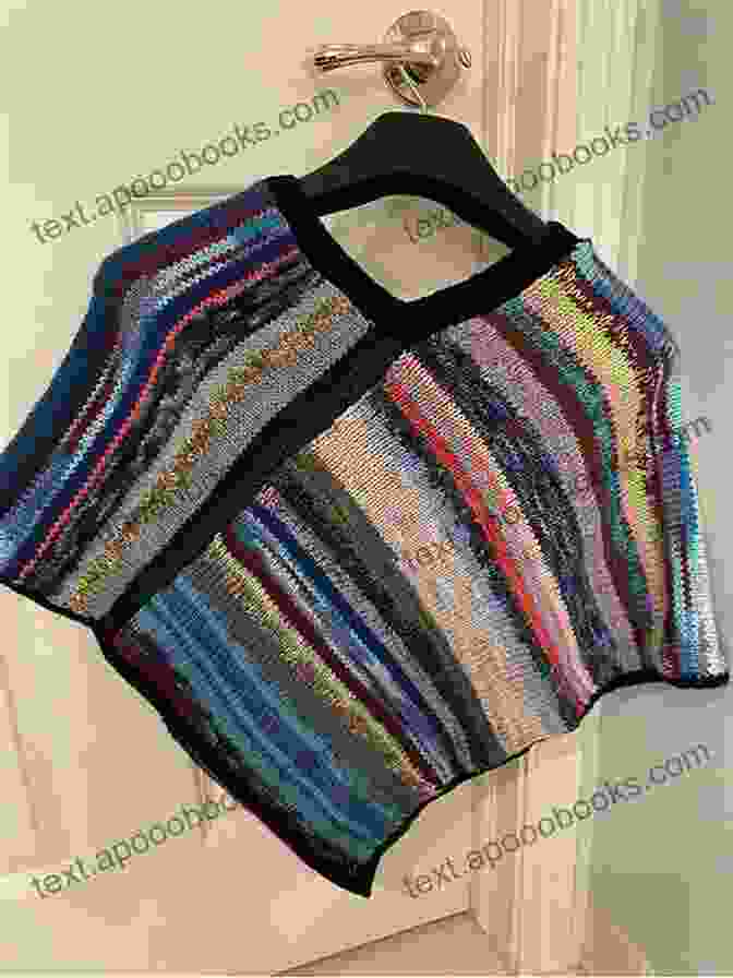 An Array Of Colorful And Textured Stash Buster Ponchos, Showcasing The Pattern's Versatility Machine Knitting Pattern: Designer Knitwear: Stash Buster Poncho (Henio Handcrafted Designer Knitwear Single Pattern Series)