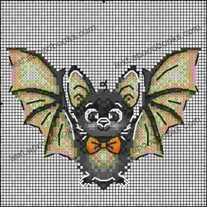 Bat Cross Stitch Pattern Bat 5 Cross Stitch Pattern