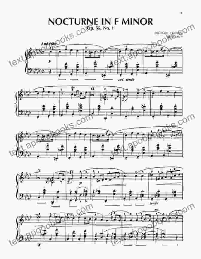 Chopin Nocturne Op 55 No 1 Sheet Music Score