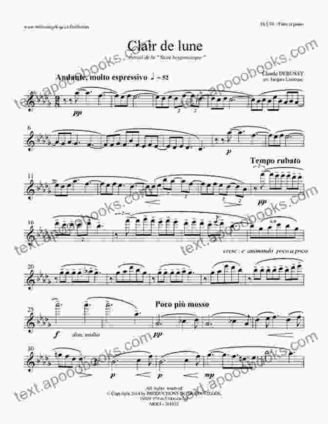 Clair De Lune Debussy Easy Violin Sheet Music Cover Clair De Lune Debussy Easy Violin Sheet Music