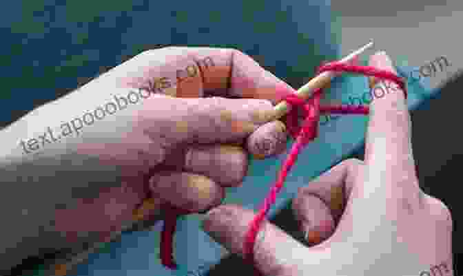 Close Up Of Hands Casting On Yarn Onto Knitting Needles CAST ON BIND OFF FOR BEGINNERS: A Concise Beginners Step By Step Guide On Different Ways To Start And Finish Your Knitting Project