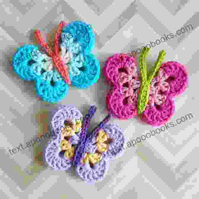 Exquisite Crochet Butterfly Patterns, Showcasing Intricate Details And Vibrant Colors. Crochet Butterfly Pattern Crochet Coaster Crochet ly Pattern Crochet Applique Pdf Crochet Pattern