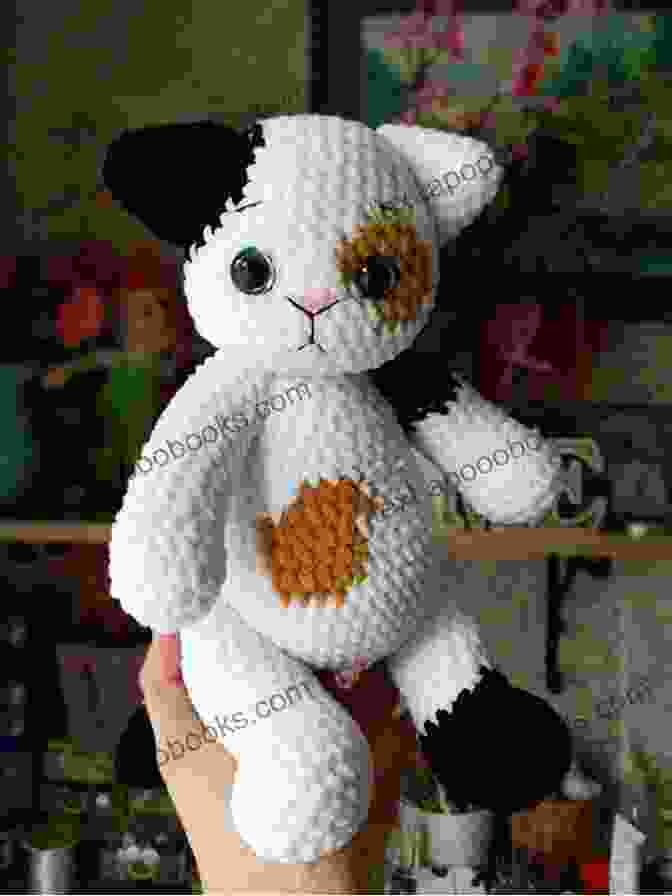 Image Of A C2C Crochet Amigurumi Cat With Big Eyes And A Striped Tail Fundamentals Of Conner To Conner For Dummies