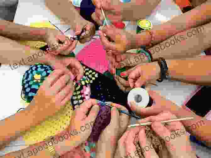 Image Of A Group Of People Crocheting Together Bags Crochet For Beginners: Astonishing Bags Crochet Projects For Newbie To Try