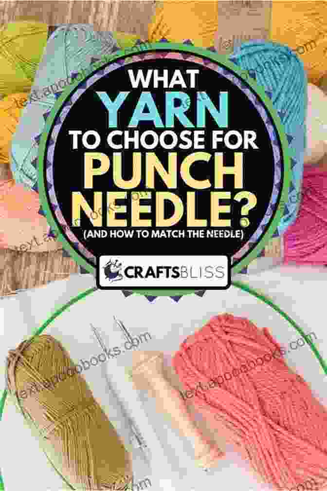 Image Of Various Punch Needles, Yarns, And Fabrics Used In Punch Needle Embroidery Punch Needle Tutorials: Creating Stunning Things Using Punch Needle Technique