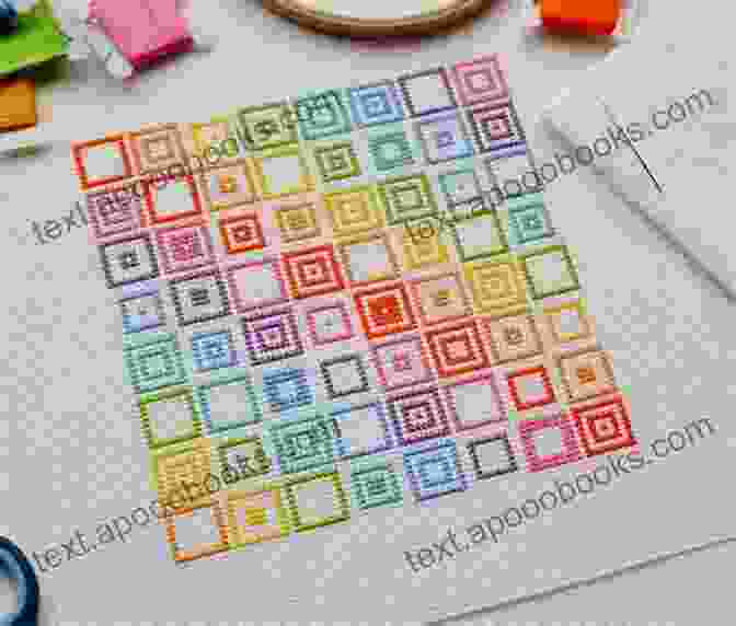 Intricate Geometric Cross Stitch Pattern 12 New Colorful Geometric Designs: Cross Stitch Patterns