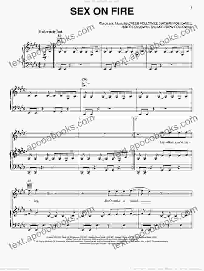 Kings Of Leon Sex On Fire Sheet Music For Piano 10 For 10 Sheet Music Modern Rock: Easy Piano Solos