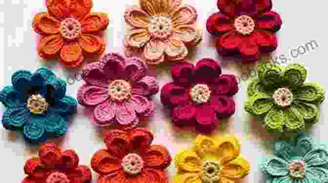 Mesmerizing Crochet Flower Motif In Vibrant Hues Modern Crochet Flower Motif (Modern Irish Crochet Lace Pattern)