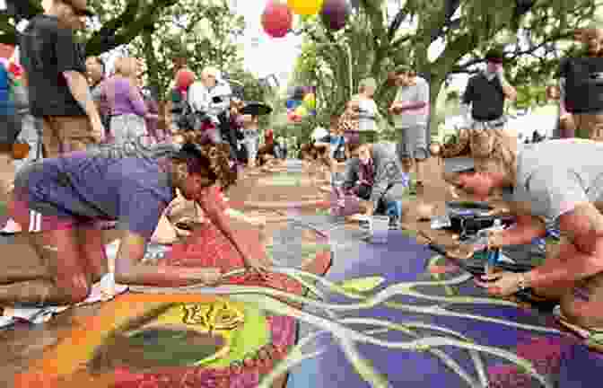 People Browsing Artwork At An Art Festival Brick And Blanket Test In Brick City (Ocala) Florida