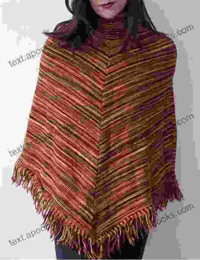 Striped Textured Shawl With Tassels Inspired Shawls: 15 Creative Patterns For Year Round Knitting