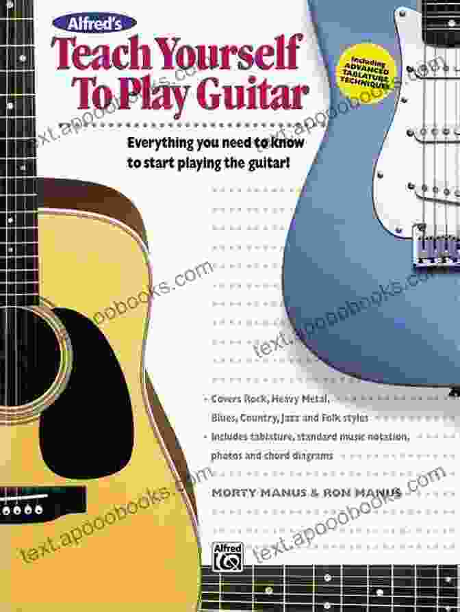 Teach Yourself To Play Guitar Book Cover Teach YOURSELF To PLAY GUITAR : 6 Easy Lessons Lead Guitar Instruction Techniques Tab Reading Song Playing To Be A Master Of Your Skills