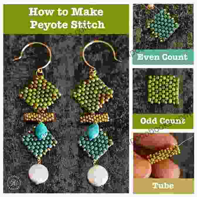 The Basic Peyote Stitch For Absolute Beginners Book Cover PEYOTE STITCHING FOR BEGINNERS: THE BASIC PEYOTE STITCH FOR ABSOLUTE BEGINNERS