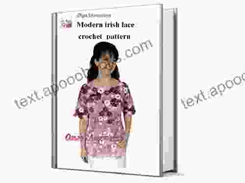 Modern Crochet Pattern Irish Lace Purple Blouse (Modern Irish Crochet Lace Pattern)