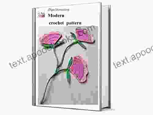 Modern crochet flower motif (Modern Irish Crochet Lace Pattern)