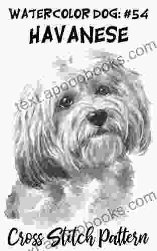 Counted Cross Stitch Pattern: Watercolor Dog #54 Havanese: 183 Watercolor Dog Cross Stitch