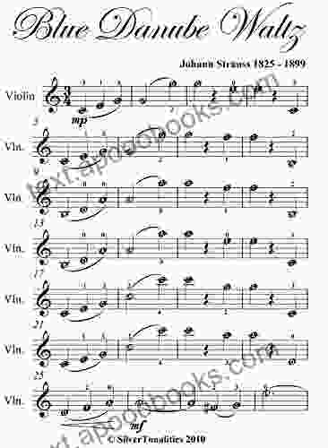 Blue Danube Waltz Strauss Easy Violin Sheet Music